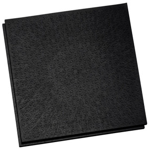 Großküchenboden Stufenfalzfliese 10 mm R13-V6 schwarz 